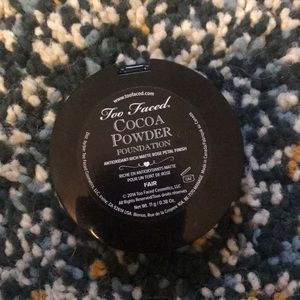 too faced cocoa powder foundation